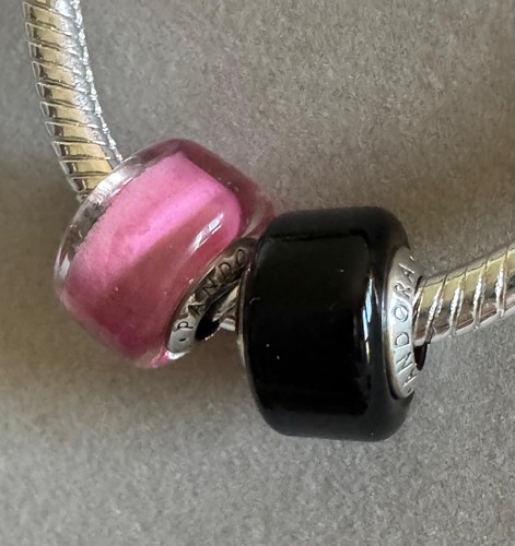 Coppia charm pandora rosa e - pandora,